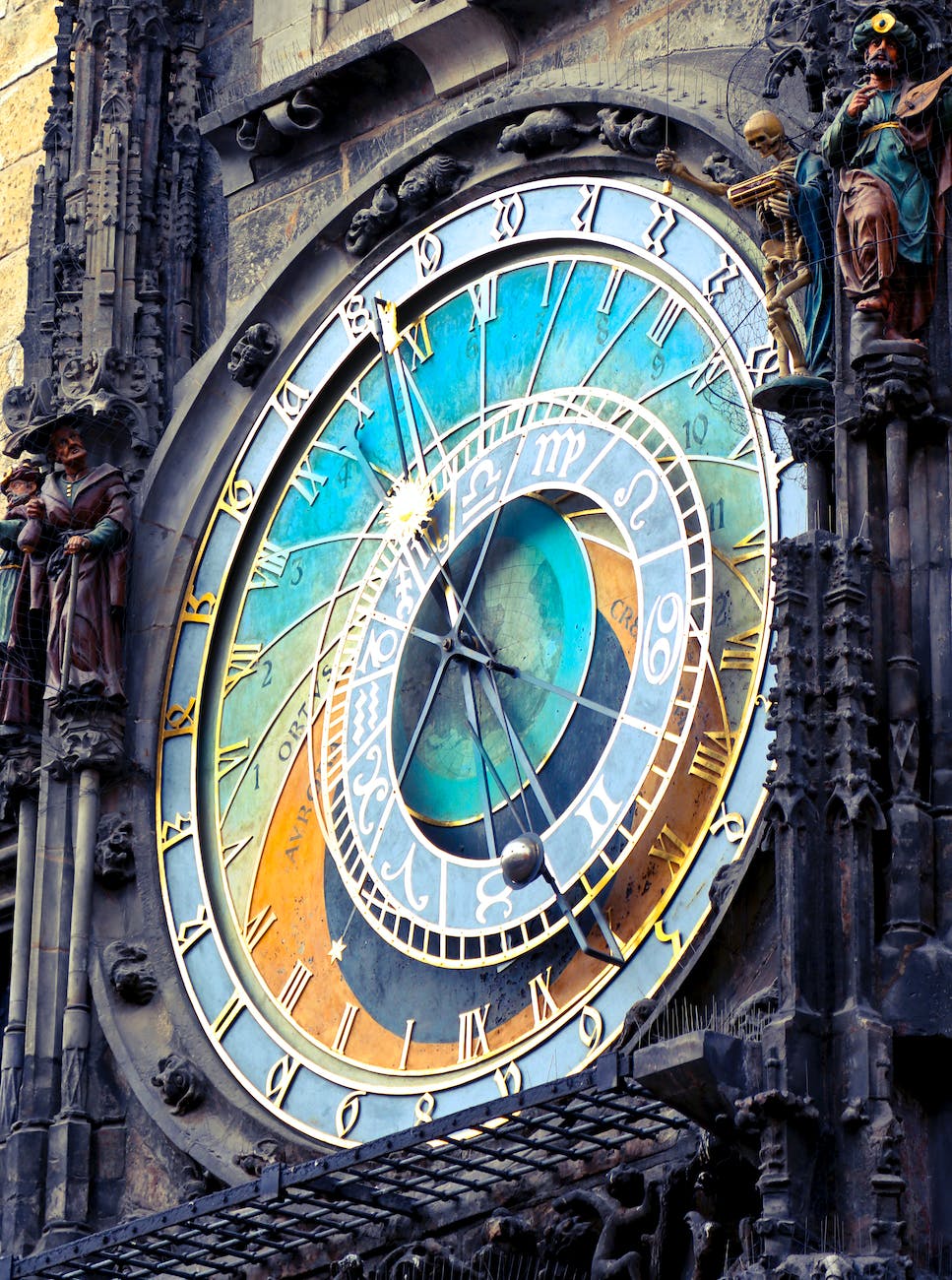 big, multicolored clock